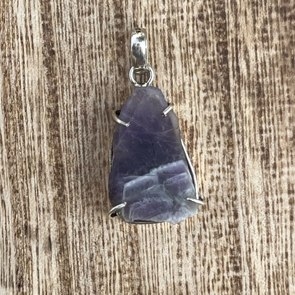 Chevron Amethyst Pendant - Picture 3 of 5